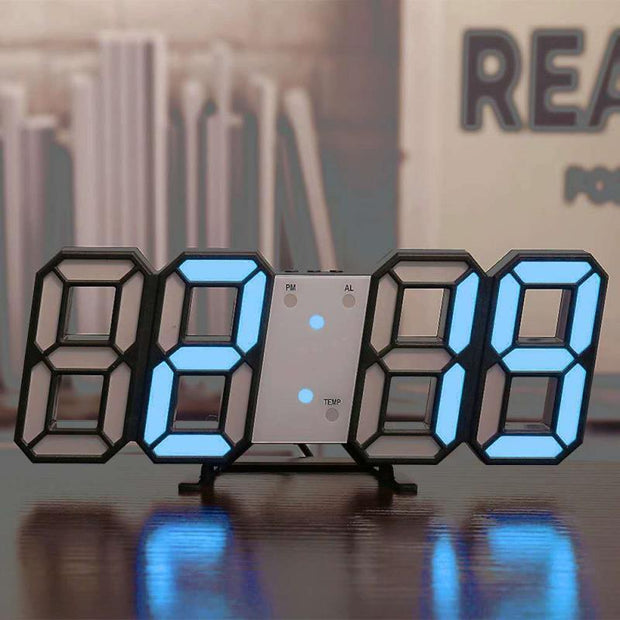 Three-dimensional Wall Clock, Silent Digital Alarm Clock, Three-dimensional Wall Clock For Living Room