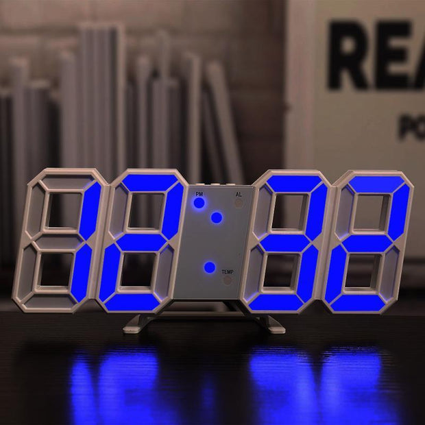 Three-dimensional Wall Clock, Silent Digital Alarm Clock, Three-dimensional Wall Clock For Living Room