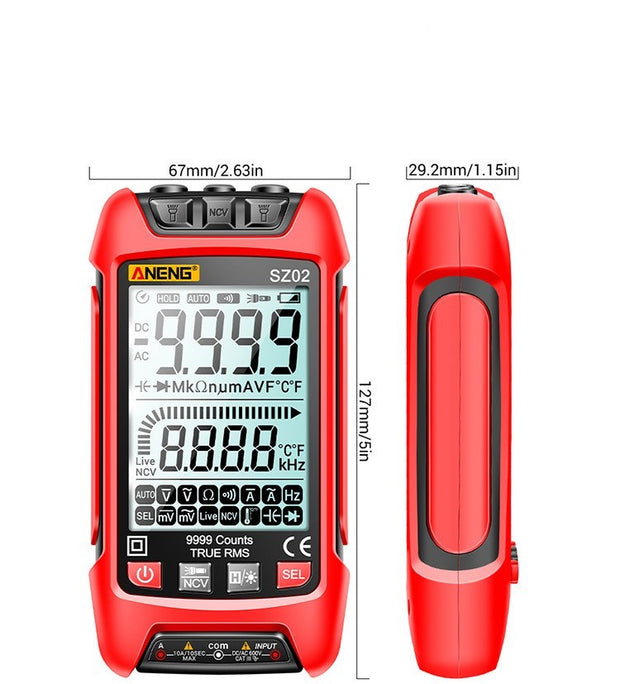 6000 Counts Digital Display Multimeter DC AC Voltage Current Digital Multimeter Tester Resistance Frequency High Precision Tools