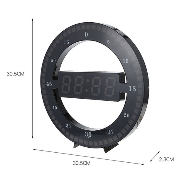 Digital Electronic Clock Simple LED Round Clock