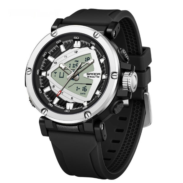 9052 Sports Waterproof Alarm Clock Electronic Watch