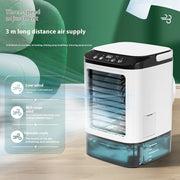 New Style Air Cooler Desktop Air Conditioner Fan Dual Spray Cooling Electric Fan Air Cooler USB Portable Refrigeration
